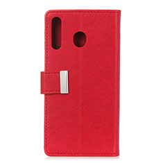 Leather Case Stands Flip Cover L07 Holder for Huawei Y6p Red