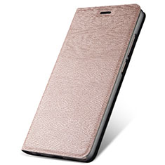 Leather Case Stands Flip Cover L07 Holder for Oppo A11 Rose Gold