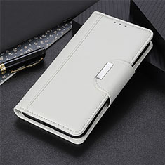 Leather Case Stands Flip Cover L07 Holder for Samsung Galaxy M11 White