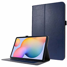 Leather Case Stands Flip Cover L07 Holder for Samsung Galaxy Tab S7 11 Wi-Fi SM-T870 Blue