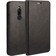 Leather Case Stands Flip Cover L07 Holder for Xiaomi Redmi 8 Black