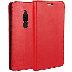 Leather Case Stands Flip Cover L07 Holder for Xiaomi Redmi 8 Red
