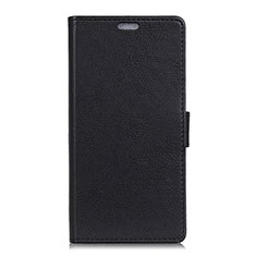 Leather Case Stands Flip Cover L08 Holder for Asus Zenfone Max ZB555KL Black