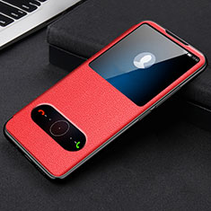 Leather Case Stands Flip Cover L08 Holder for Huawei Honor 30 Red