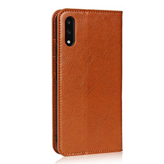Leather Case Stands Flip Cover L08 Holder for Huawei Honor 9X Orange