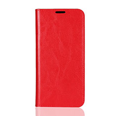 Leather Case Stands Flip Cover L08 Holder for Huawei Honor V10 Lite Red