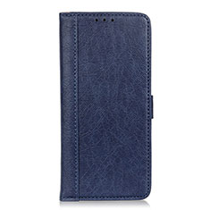 Leather Case Stands Flip Cover L08 Holder for Huawei Nova 8 SE 5G Blue