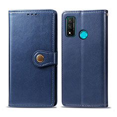 Leather Case Stands Flip Cover L08 Holder for Huawei Nova Lite 3 Plus Blue
