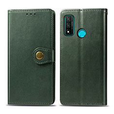 Leather Case Stands Flip Cover L08 Holder for Huawei Nova Lite 3 Plus Green