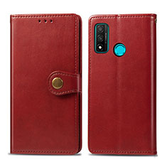 Leather Case Stands Flip Cover L08 Holder for Huawei Nova Lite 3 Plus Red