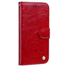 Leather Case Stands Flip Cover L08 Holder for Huawei P20 Pro Red