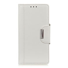 Leather Case Stands Flip Cover L08 Holder for Huawei Y7p White