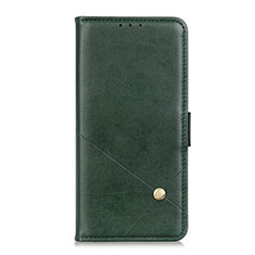 Leather Case Stands Flip Cover L08 Holder for LG Q52 Green