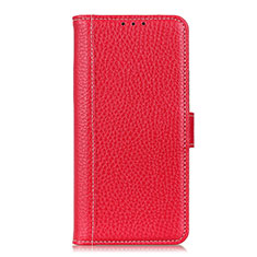 Leather Case Stands Flip Cover L08 Holder for Motorola Moto G Pro Red
