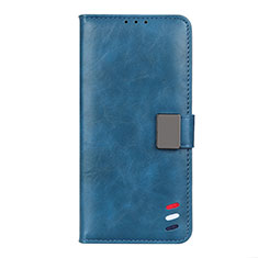Leather Case Stands Flip Cover L08 Holder for Motorola Moto G9 Power Sky Blue