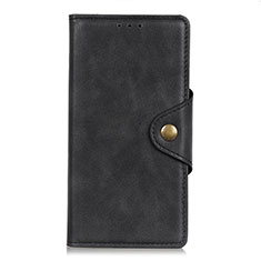 Leather Case Stands Flip Cover L08 Holder for Realme 7 Pro Black