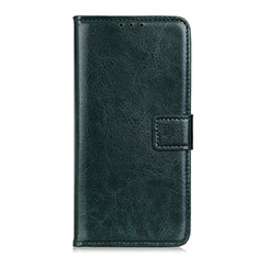 Leather Case Stands Flip Cover L08 Holder for Realme V5 5G Midnight Green