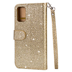 Leather Case Stands Flip Cover L08 Holder for Samsung Galaxy S20 5G Gold