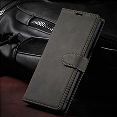 Leather Case Stands Flip Cover L08 Holder for Samsung Galaxy S21 5G Black