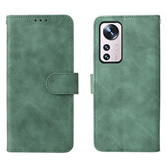 Leather Case Stands Flip Cover L08 Holder for Xiaomi Mi 12 Lite 5G Green