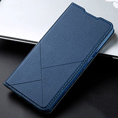 Leather Case Stands Flip Cover L08 Holder for Xiaomi Redmi 8 Blue