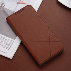 Leather Case Stands Flip Cover L08 Holder for Xiaomi Redmi 8A Brown