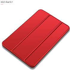 Leather Case Stands Flip Cover L09 for Apple New iPad 9.7 (2017) Red