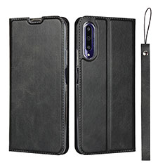 Leather Case Stands Flip Cover L09 Holder for Huawei Honor 9X Pro Black