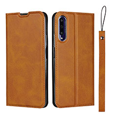 Leather Case Stands Flip Cover L09 Holder for Huawei P Smart Pro (2019) Orange