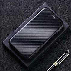 Leather Case Stands Flip Cover L09 Holder for LG K62 Black