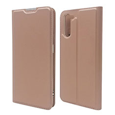 Leather Case Stands Flip Cover L09 Holder for Oppo Reno3 A Rose Gold