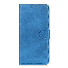 Leather Case Stands Flip Cover L09 Holder for Realme C11 Sky Blue