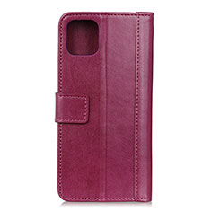 Leather Case Stands Flip Cover L09 Holder for Samsung Galaxy A71 5G Red Wine
