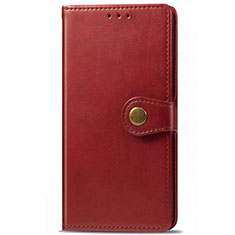 Leather Case Stands Flip Cover L09 Holder for Samsung Galaxy M21s Red