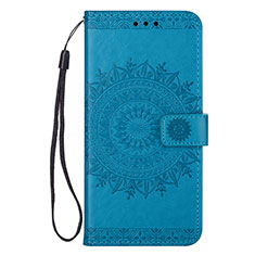 Leather Case Stands Flip Cover L09 Holder for Samsung Galaxy S20 Ultra 5G Blue