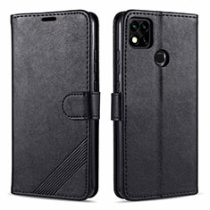 Leather Case Stands Flip Cover L09 Holder for Xiaomi Redmi 10A 4G Black