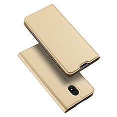 Leather Case Stands Flip Cover L09 Holder for Xiaomi Redmi 8A Gold