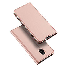 Leather Case Stands Flip Cover L09 Holder for Xiaomi Redmi 8A Rose Gold