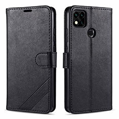 Leather Case Stands Flip Cover L09 Holder for Xiaomi Redmi 9C Black