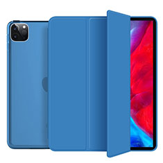 Leather Case Stands Flip Cover L10 Holder for Apple iPad Pro 11 (2020) Blue