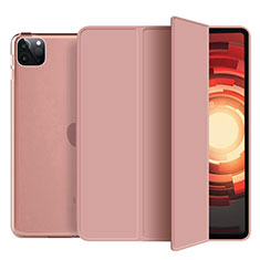 Leather Case Stands Flip Cover L10 Holder for Apple iPad Pro 11 (2020) Rose Gold