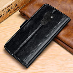 Leather Case Stands Flip Cover L10 Holder for Huawei Mate 20 Black