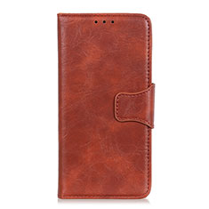 Leather Case Stands Flip Cover L10 Holder for Huawei Nova 7i Brown