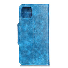 Leather Case Stands Flip Cover L10 Holder for Samsung Galaxy A71 4G A715 Sky Blue