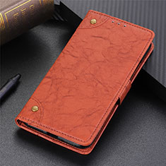 Leather Case Stands Flip Cover L10 Holder for Samsung Galaxy S20 FE 2022 5G Brown