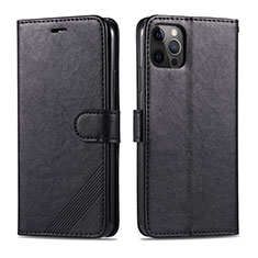 Leather Case Stands Flip Cover L11 Holder for Apple iPhone 12 Pro Max Black