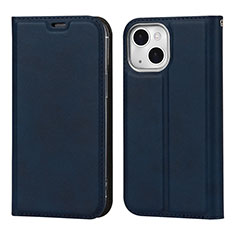 Leather Case Stands Flip Cover L11 Holder for Apple iPhone 13 Mini Blue