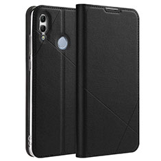 Leather Case Stands Flip Cover L11 Holder for Huawei Honor 10 Lite Black