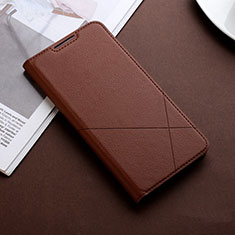 Leather Case Stands Flip Cover L11 Holder for Huawei Honor 10 Lite Brown