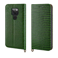 Leather Case Stands Flip Cover L11 Holder for Huawei Mate 20 Green